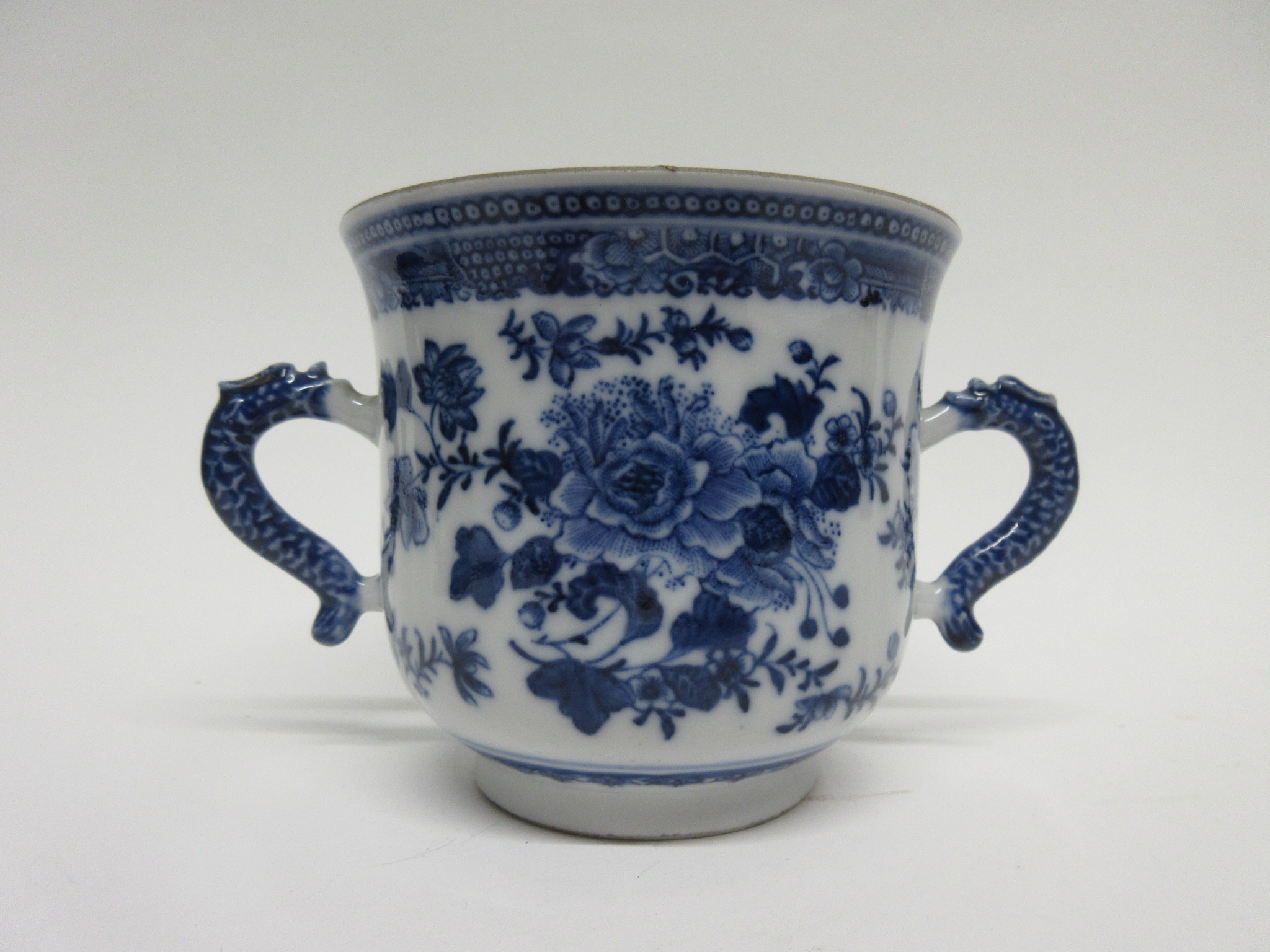 Late 18th/early 19th century Chinese porcelain blue and white jar and associated cover, the jar with - Image 4 of 4