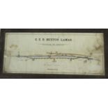 Vintage railway diagram "GER BUXTON LAMAS (DIAGRAM OF SIGNALS)", 37 x 91cm