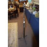 Arts & Crafts style adjustable standard lamp, 149cm high