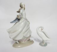 Lladro model of a lady and gentleman in repose (2)
