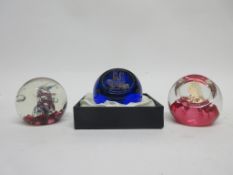 Commemorative Caithness paperweight to celebrate the centenary of the Diamond Jubilee of Queen