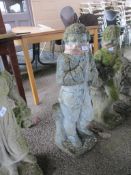 MOULDED GARDEN STATUE OF A BOY