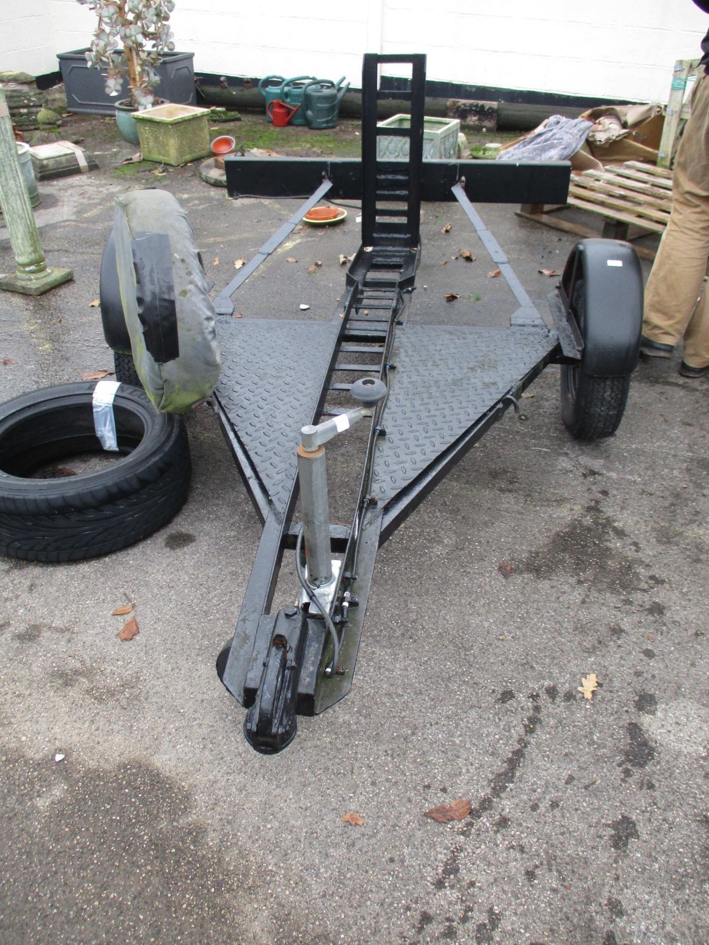 MOTORCYCLE CARRYING TRAILER, LENGTH APPROX 268CM