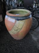 LARGE GLAZED PLANTER