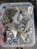 BOX CONTAINING CYCLE CHAINS ETC