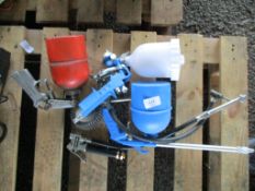 COLLECTION OF VARIOUS AIR SPRAY GUNS ETC