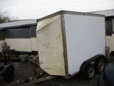 BOX TRAILER, BOX SIZE APPROX 8FT X 5FT, TWIN AXLE