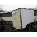 BOX TRAILER, BOX SIZE APPROX 8FT X 5FT, TWIN AXLE