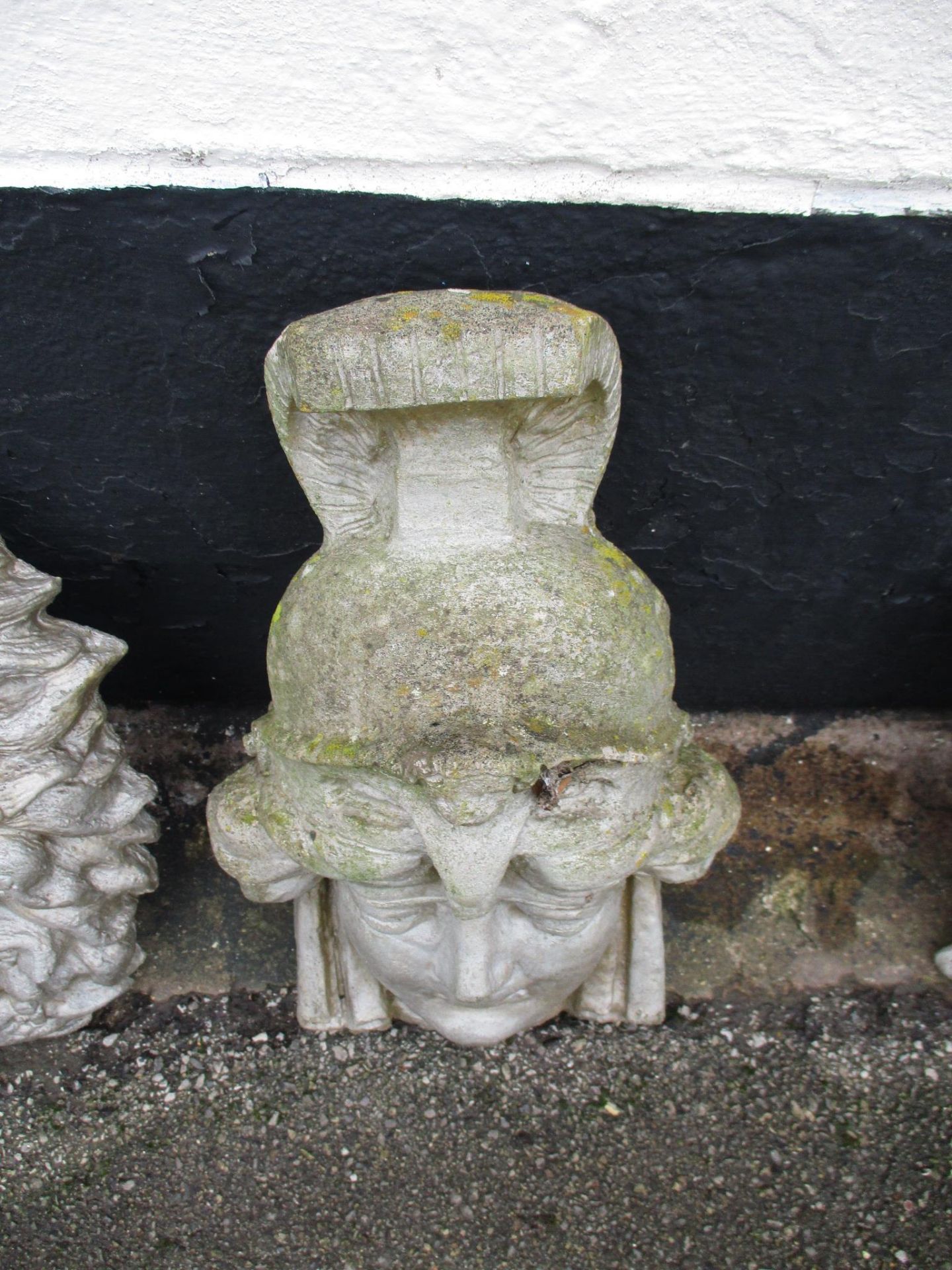 COMPOSITION MOULDED WALL MASK, HEIGHT APPROX 47CM