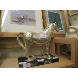 SILVER PLATED STUDY OF A HORSE “SIR PERCY HOTSPUR, 1941-1963”