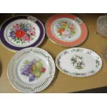 VARIOUS FLORAL COLLECTORS PLATES ETC