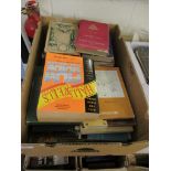 BOX REFERENCE BOOKS ETC