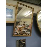 MODERN GILT FRAMED WALL MIRROR