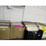 FOUR BOXES OF RECORDS, MAINLY LPS