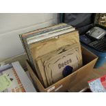 BOX VARIOUS 78 AND OTHER RECORDS