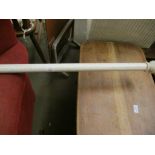 WHITE PAINTED CURTAIN POLE, 211CM LONG