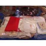 QUANTITY OF NEEDLEWORK NAPKINS ETC