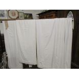 PAIR OF GOOD QUALITY CURTAINS, APPROX 230CM DROP