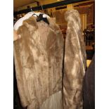 TWO VINTAGE LADIES FUR COATS