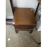 MAHOGANY SEWING BOX (CONVERTED FROM A COMMODE), 50CM WIDE