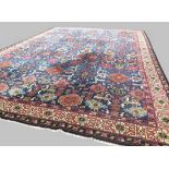 Large antique European carpet of 19th Caucasian design 3.92 X 2.90 m