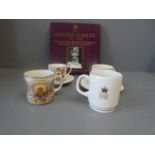 Collection of commemorative china together with a boxed photographic record of Elizabeth II