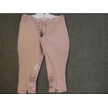 Vintage style light brown jodhpurs, labelled Denman & Goddard Ltd, 31 Sackville Street, London,