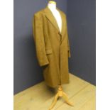 Gieves gentlemans wool & cashmere 42R brown flecked overcoat