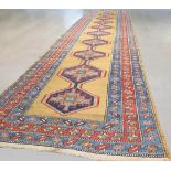 Fine North West Persian runner circa 1910s 4.15 X 0.99 m