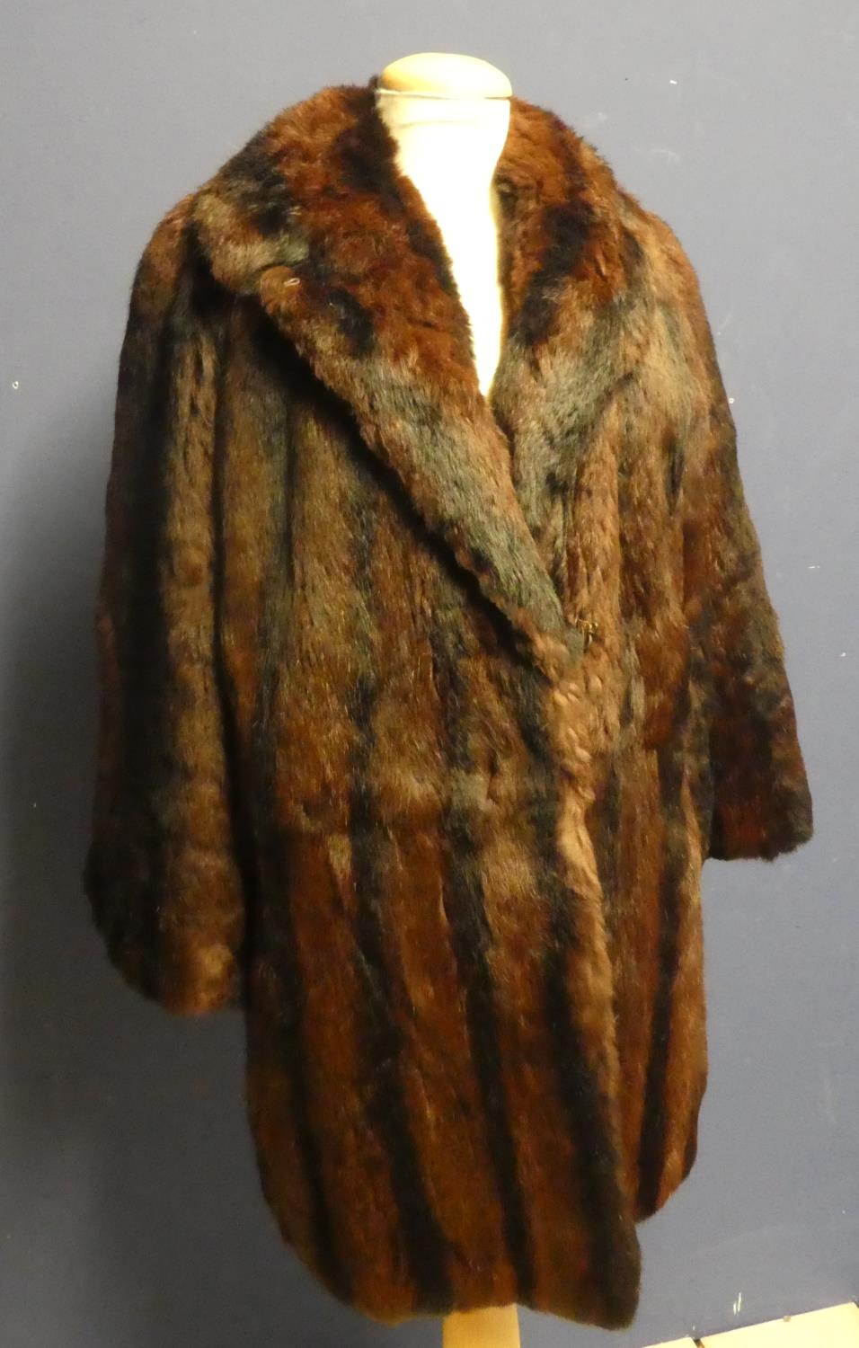 Half length vintage fur coat approx 12-14