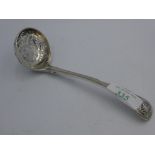 Regency silver Kings pattern sifter ladle by R Peppin London 1819