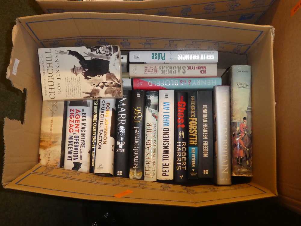 Four boxes of books a mixture of hardback and paperback to include,terry hayes,agatha christie, - Image 5 of 6