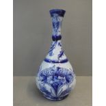 An early blue overlay Moorcraft vase 23cmH x 11.5cm D