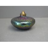 Iridescent scent bottle in the manner of Ditchfield