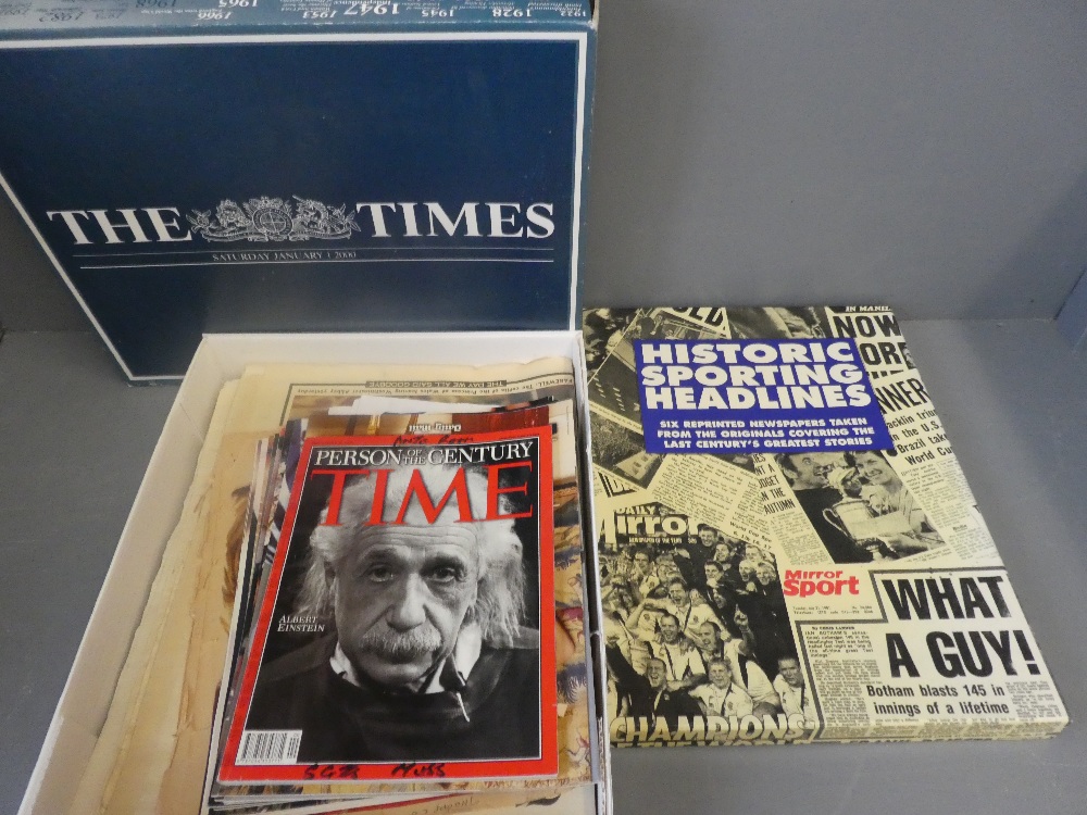 2 Boxed reproduction collections of 'Historic Sporting Headlines & 'The Times 2000' & Reproduction - Image 3 of 4