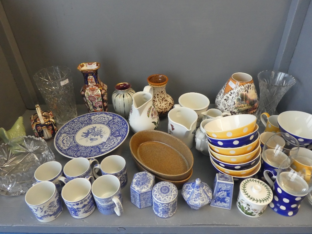 Large qty of china & glass ware