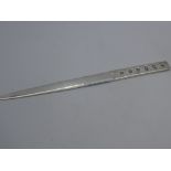 Elizabeth II Golden Jubilee modern designer silver paper knife by J A London 2002