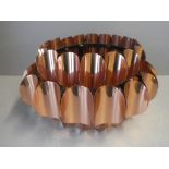 Contemporary 1960s copper effect Danish ceiling light