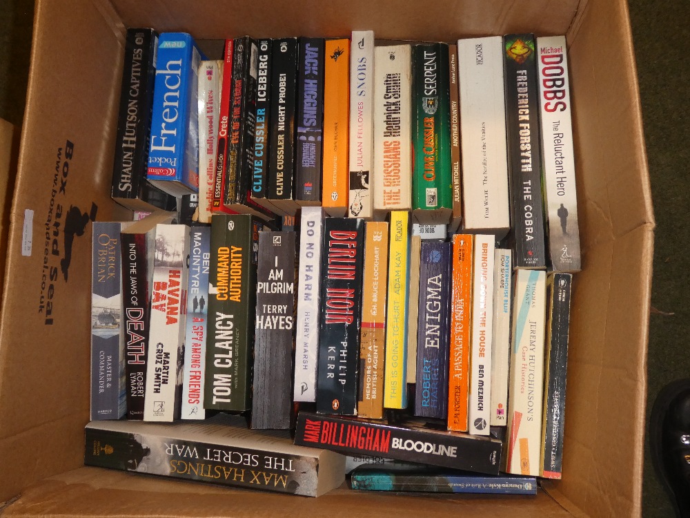 Four boxes of books a mixture of hardback and paperback to include,terry hayes,agatha christie, - Image 3 of 6