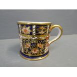 Mini Royal Crown Derby mug 4H x 4D cm