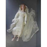 Boxed doll in wedding dress 'Jacqueline' with certificate of authenticity