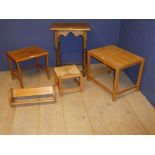 Qty of furniture to include stools, foot stools & side tables