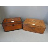 Writing box and sewing box