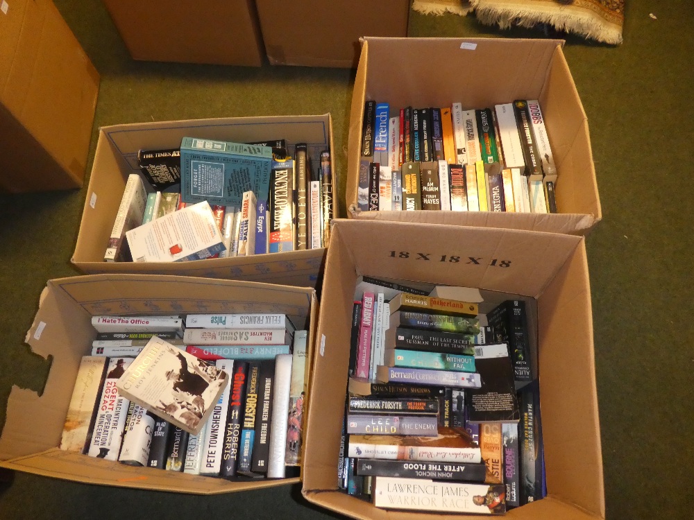 Four boxes of books a mixture of hardback and paperback to include,terry hayes,agatha christie, - Image 2 of 6