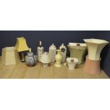 Qty of lamps and lampshades