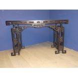 Chinese Alter table with a deep carved freeze 78H x 132W x 44D cm