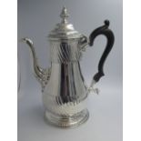 Georgian style baluster Scottish coffee pot, Hamilton & Inches Edinburgh 1903, 24 ozt