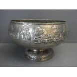 Indian silver bowl 19H x 30D cm