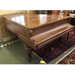 Rosewood cased Boudoir Grand piano - makers label SCHIEDMAYER STUTTGART