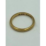 22ct Gold wedding band size I 3.5g